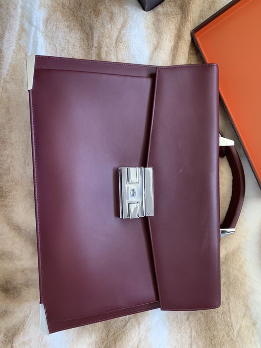 Geanta acte/ servieta barbat de piele