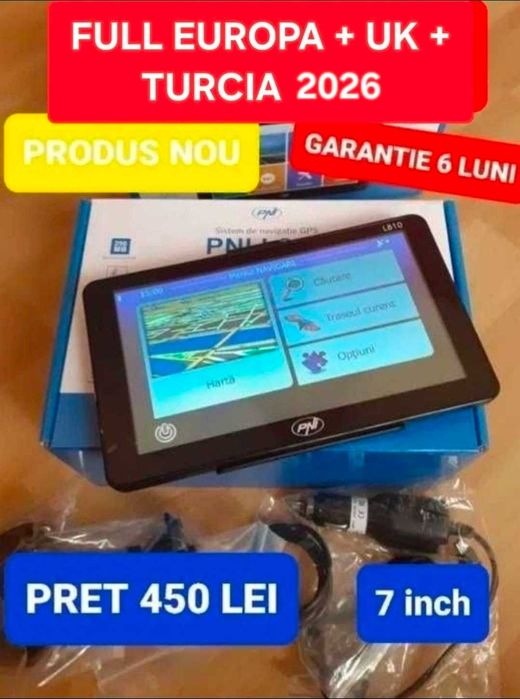 GPS 7 camion autocar FULL EUROPA + UK + TURCIA + GRECIA 2026