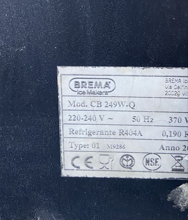 Професионален ледогенератор Brema