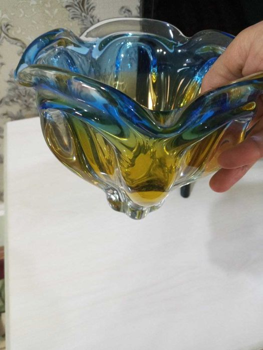 Чешская ваза конфетница