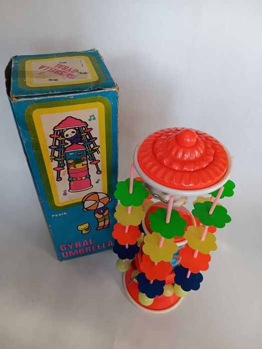 Gyral Umbrela Clockwork PS316, Jucarie veche de colectie Chinezeasca