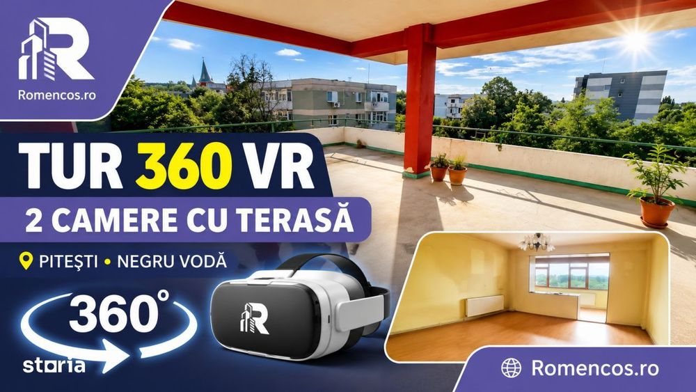 Apartament cu terasa intabulata, Pitesti Nord, Negru Voda