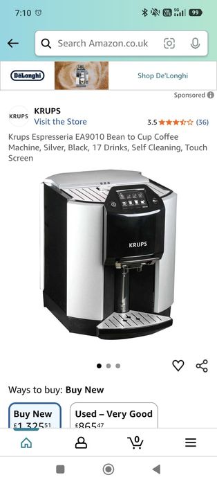 Кафе автомат KRUPS (за обслужване)