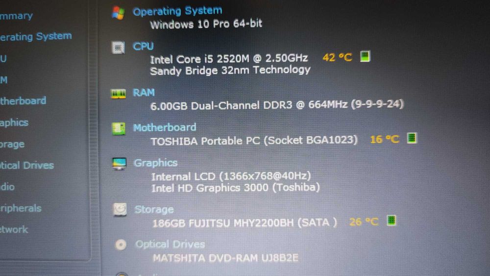 Laptop Fujitsu Portege R830