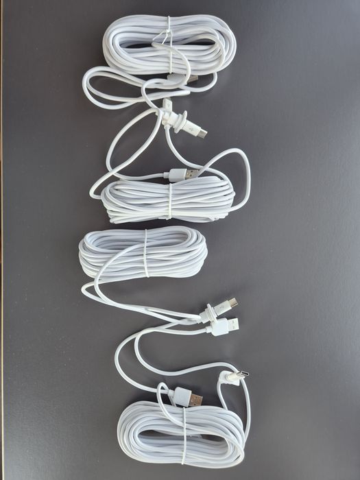 9 метрови  USB кабела 4 бр.