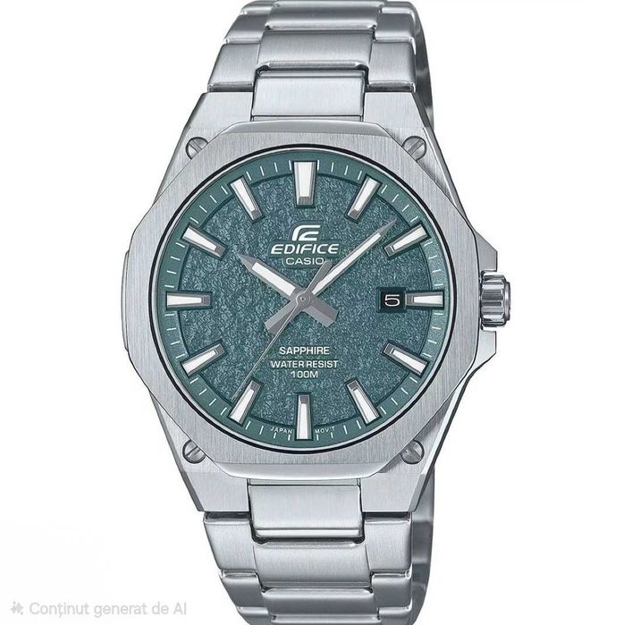 Ceas Barbati, unisex CASIO Edifice Saphire , EFR s108d-3av verde , NOU, Original,Garantie 2 ani