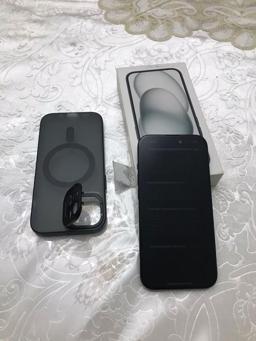 Айфон 15 чёрные памят 128 ёмкость 98%