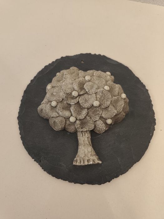 Ръчно изработено пано „Дървото на парите“ върху естествени шисти – 20