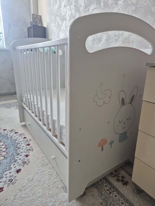 Манеж б/у. Матрас ортопедический.