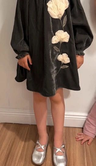 Pantofi metalizați fete Zara- mărimea 24