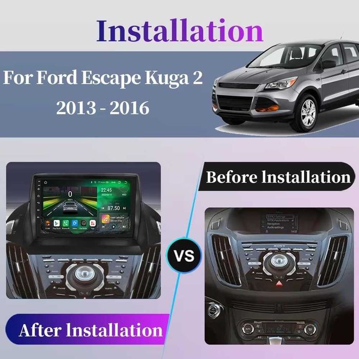 Мултимедия за Ford Kuga Escape C-max 2013-2017 Android, година, FORD, навигация, 2DIN, Андроид