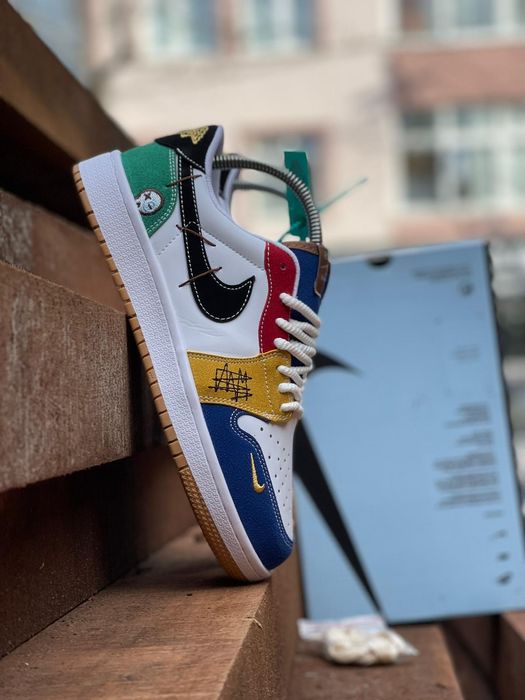 Nike Air Jordan 1 Low WMNS White/Yellow