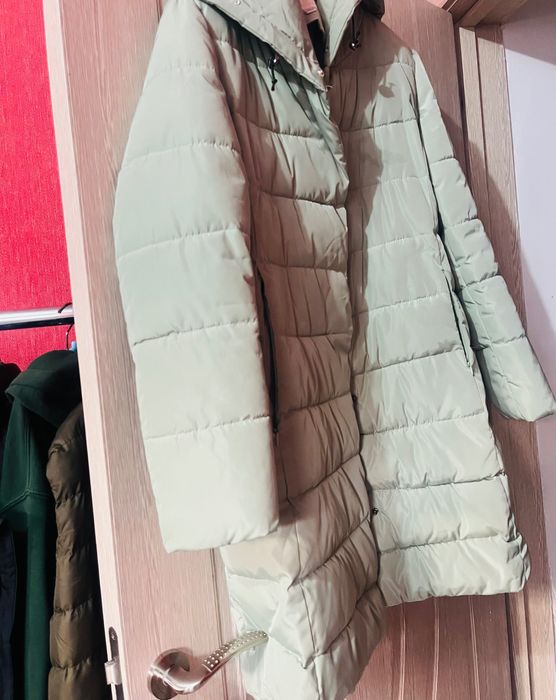 Дамско зимно яке цвят мента