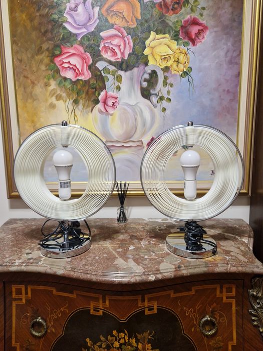 Чифт страхотни антикварни испански нощни лампи