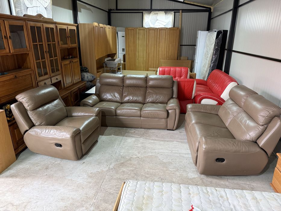 Canapea set 3/2/1 extensibila si relaxa import Germania