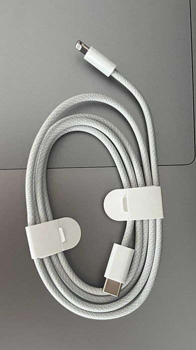 Cablu de date texturat / Incarcator Apple Iphone - USB-C / Lightning