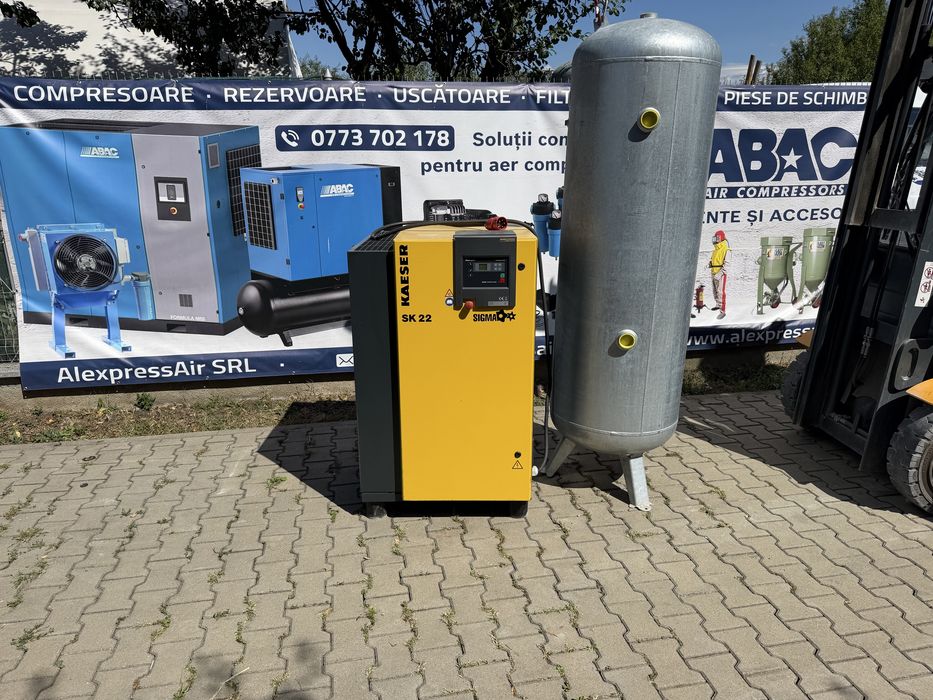 Compresor pe surub 15bar Kaeser SK 22 / 11kw  / Ca NOU
