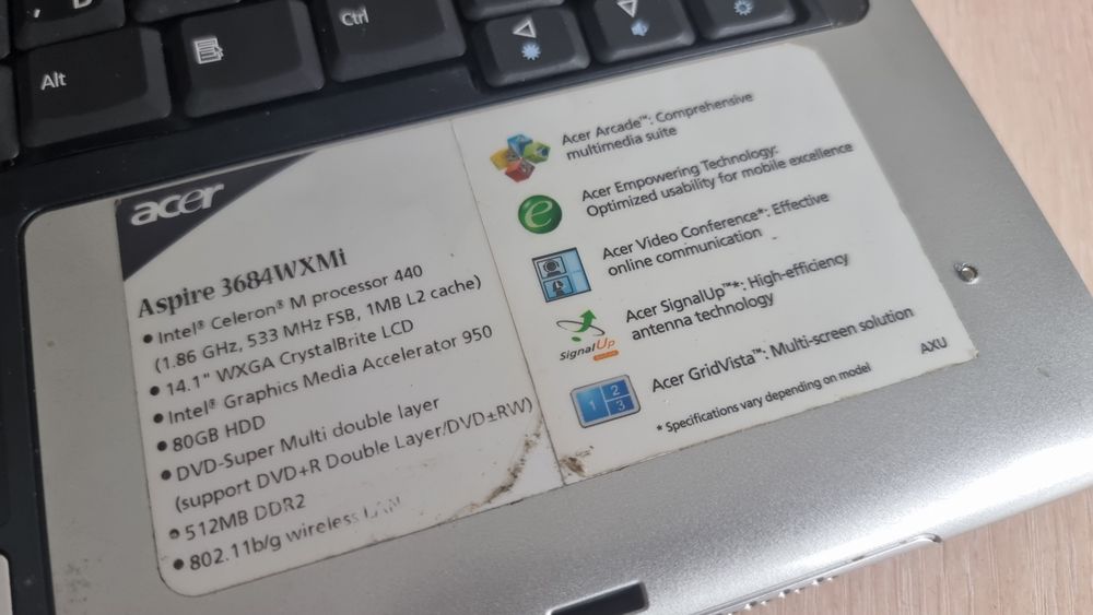 Ноутбук Aser Aspire