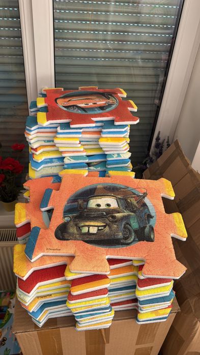 Covor puzzle din spuma Cars