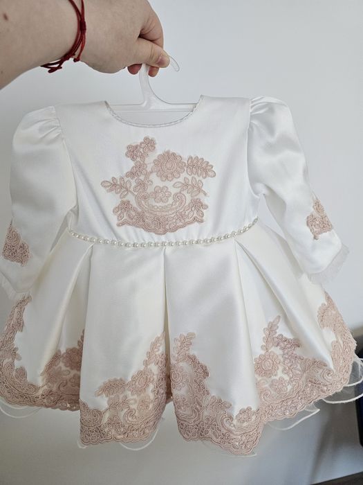 Set ținută de ocazie pt bebe fata