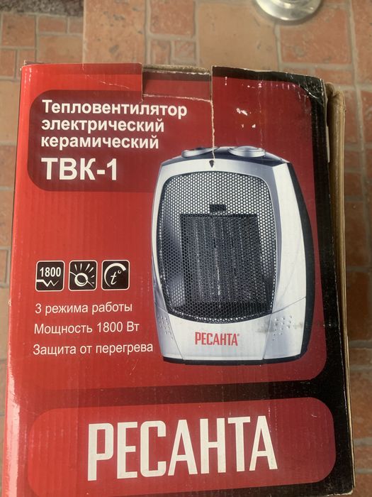 Тепловентилятор электрический керамический.  на 220 v б у