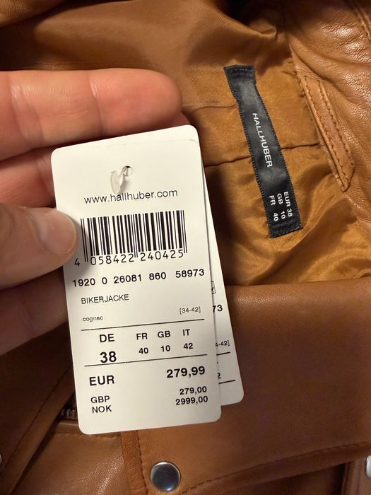 Geaca piele noua HALLHUBER