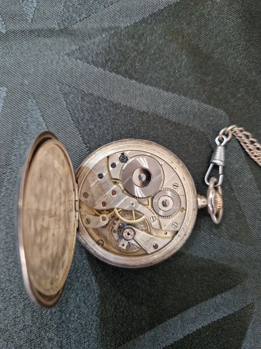 Прекрасен антикварен колекционерски швейцарски джобен часовник Longine