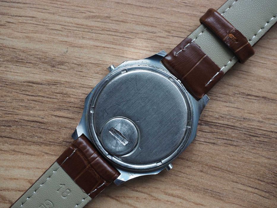 Ceas sovietic Elektronika 5, cu curea nouă, sticlă minerală, URSS