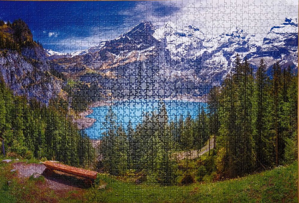 Tablouri din piese de puzzle - imagini deosebite