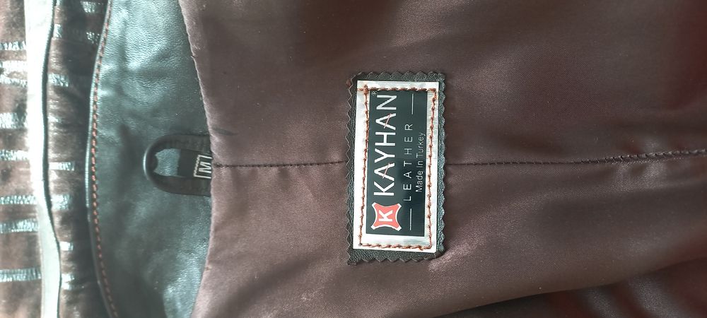 Кожаный плащ,  размер М