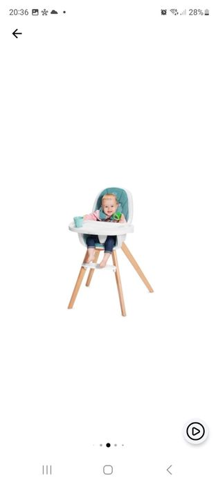 Vand scaun masa copii Kinderkraft TIXI