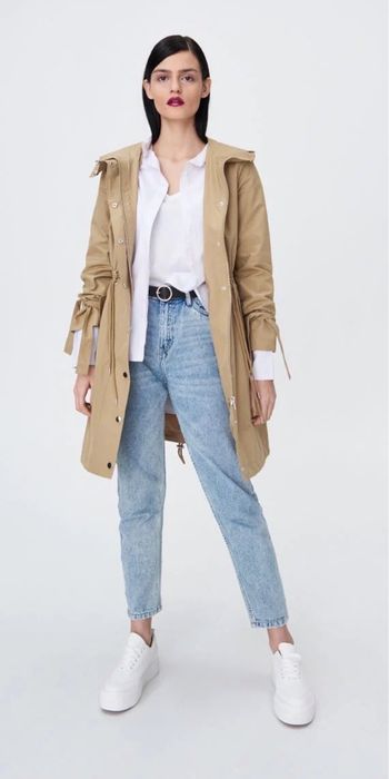 Palton subțire cu glugă Sinsay