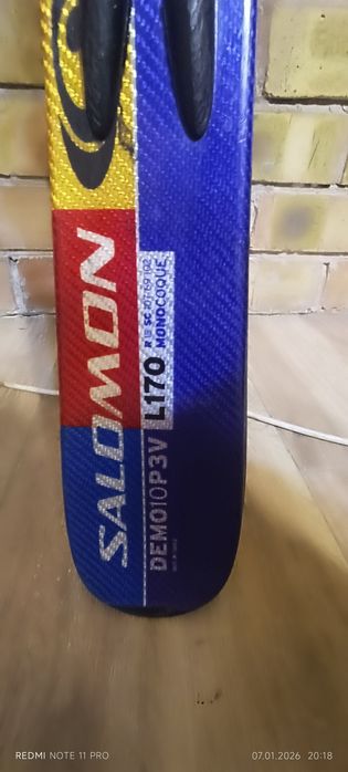 горные лыжи и ботинки