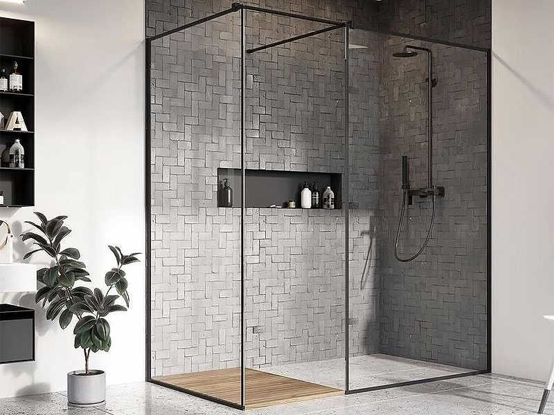 Душевая кабина - Стеклянные душевые перегородки раздвижные двери