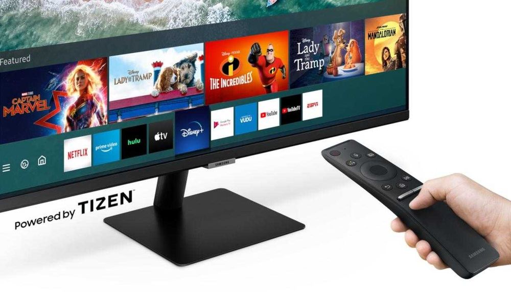 Monitor Smart LED 32 inch Samsung M5 LS32AM500NRXEN Full HD HDR10 Nou