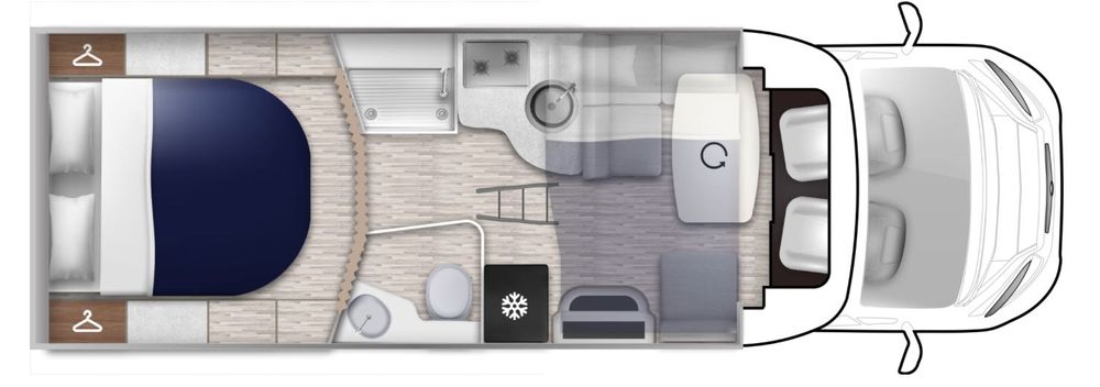 Autorulota Semintegrata  Elnagh Baron 579, nou an 2025