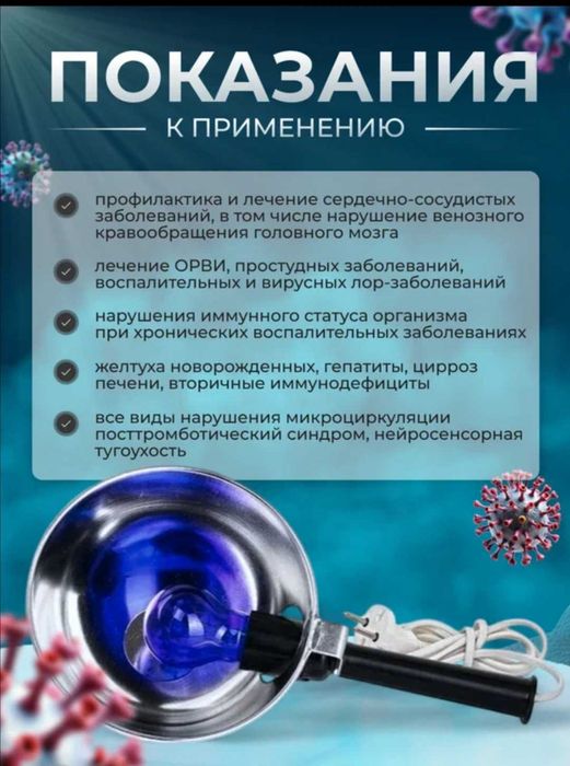 Рефлектор Синяя лампа для прогревания лечебная лампа
