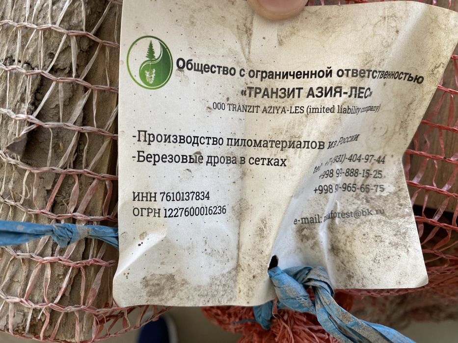 Дрова береза Россия