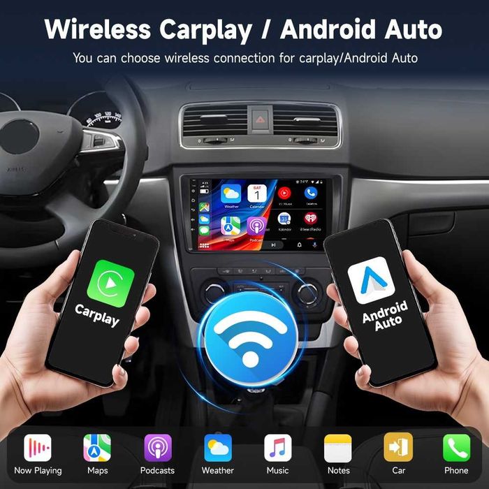 Мултимедия за Skoda Roomster, Yeti, Superb, Octavia, Android Навигация, Waze, Carplay, Андроид Skoda, 2009, 2010, 2011, 2012, 2013, 2014, 2015 година