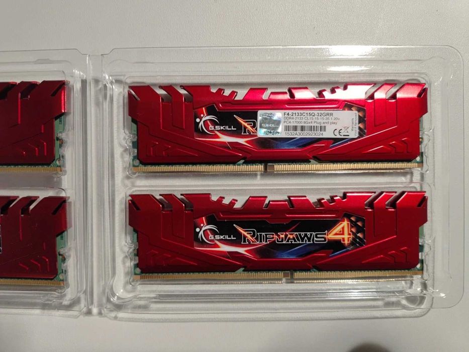 Рам памет G.SKILL Ripjaws 4 32GB 4X8GB 2133MHz DDR4