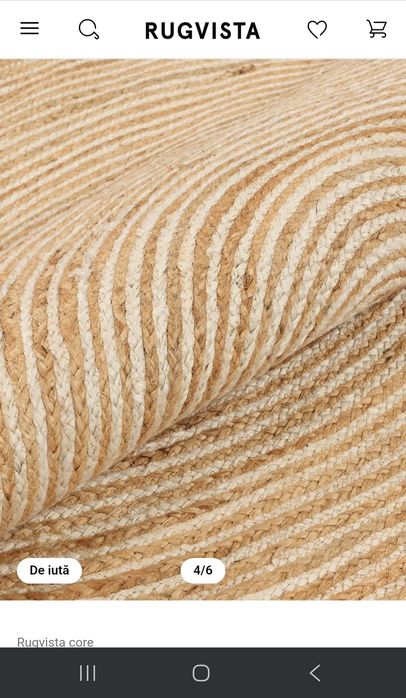 Covor iuta Rugvista rotund 180cm