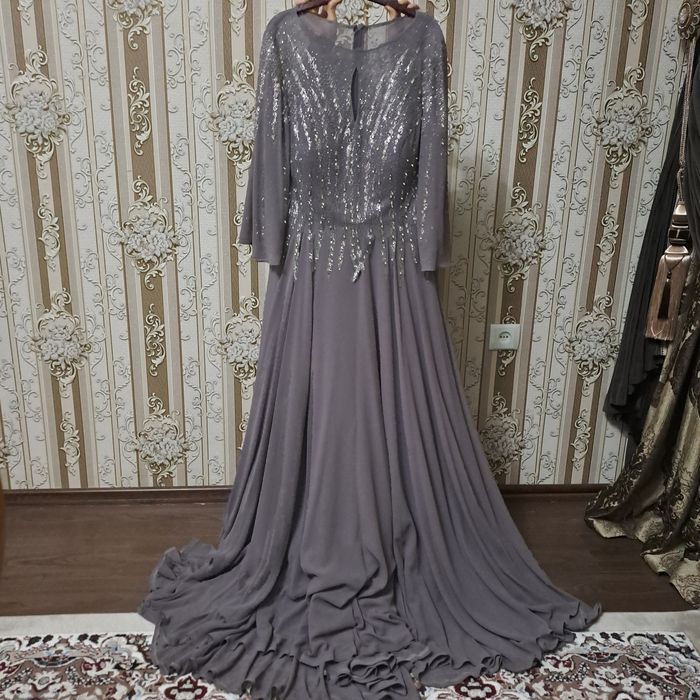 Нежное вечернее платье длинное, nafis oqshom ko'ylagi uzun