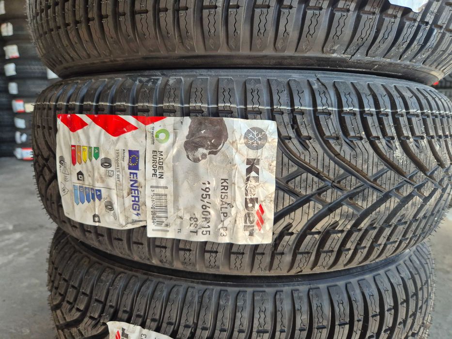 4 Anvelope M+S IARNA - 195/60/15 88T - Kleber Krisalp HP3 - NOU - DOT 2021 !