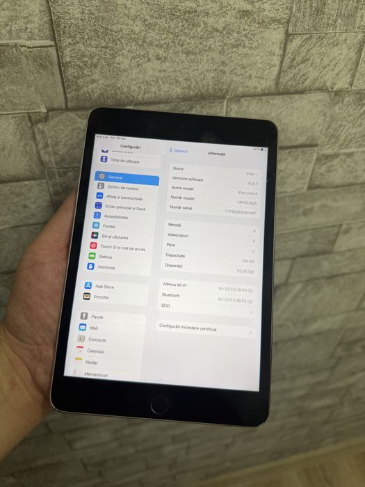 Ofertă iPad Mini Gen. 4 WiFi / Impecabilă