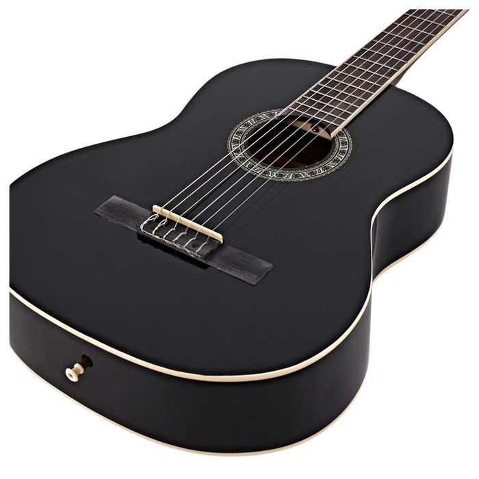 Chitara clasica din lemn, Black Raven, 104 cm, model clasic, negru