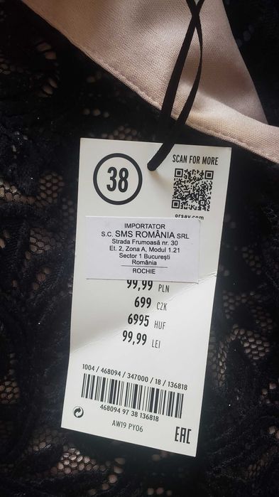 Rochie din dantela neagra