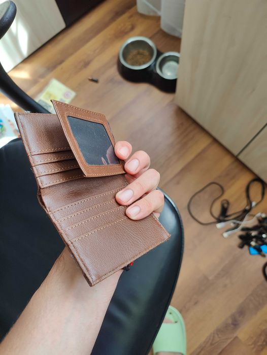 Чисто ново мъжко кяфяво портмоне DeFacto (унисекс)