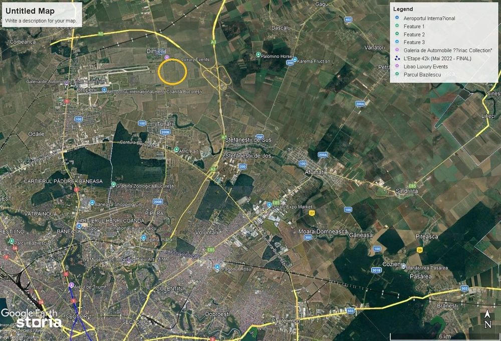 Teren intravilan Otopeni - Tunari 33.200 mp