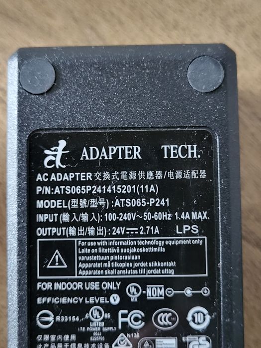 Alimentator 24V mufa 5,5x2,5mm video proiector