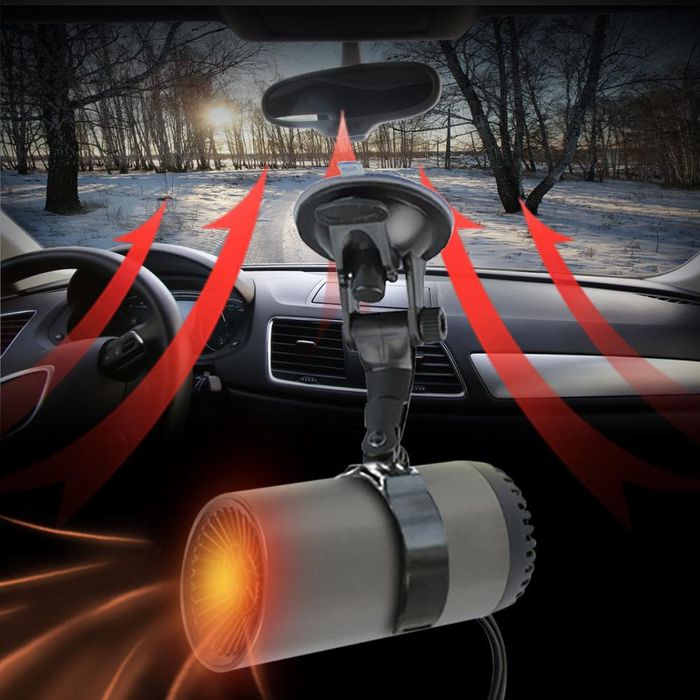 Печка за автомобил с Вендуза, нагревател, размразител, 2 режима,